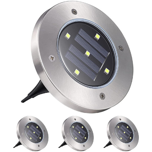 fidigeilo Solar Ground Lights Outdoor Flat Solar Puck Light
